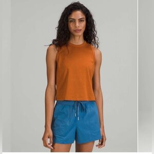 Lululemon Classic-Fit Cotton-Blend Tank Top Butternut Brown Size 2